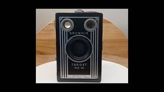 Eastman Kodak Vintage Brownie Target Six16 Roll Film Retro Camera [upl. by Dhaf]