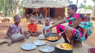 African village life cooking food for Breakfast [upl. by Gustaf]