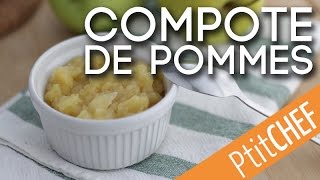 Recette de compote de pommes Ptitchefcom [upl. by Kitrak]