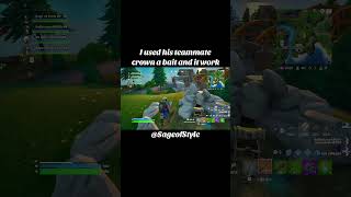 I used his teammate crown as bait and it work fortnite fortniteclips fortnitememes shorts [upl. by Cleasta247]