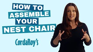 How to Assemble Your CordaRoys Adult Nest Bean Bag Chair [upl. by Sloan431]