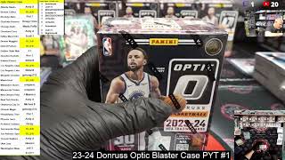 20 Box 2023 24 Donruss Optic Blaster Case PYT 1 [upl. by Naoh]