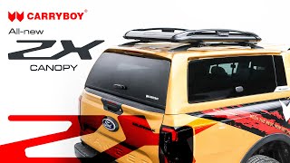 AllNew ZX Hardtop for pickup truck — Premium Side Access Hardtop  Side Liftup Canopy by CARRYBOY [upl. by Ferguson]