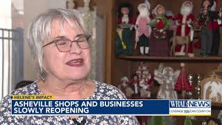 Asheville shops and businesses slowly reopening [upl. by Rehttam276]