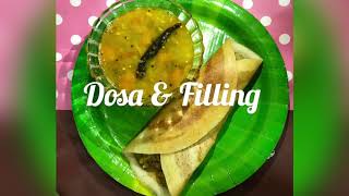 डोसा recipe  Dosa amp Aloo filling  Chatori Katori [upl. by Marutani]