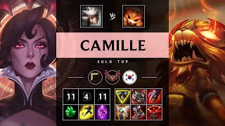 Camille Top vs Gnar Godlike  KR Grandmaster Patch 1420 [upl. by Anahsit]