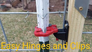 Tpost Gate Hinges and LockJawz Clips [upl. by Ahsinak713]