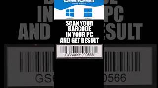 Scan your Barcode image in your PC in sec  very easy shorts [upl. by Neeli209]