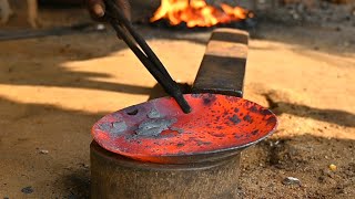 How to make a Frying Pan  process of meking Frying Pan Blacksmith [upl. by Felicity]