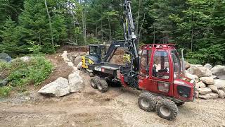 73Une benne versante sur un transporteur forestier Alstor Mini Dump truck [upl. by Asyar]