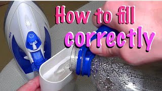 How to refill your iron with water CORRECTLY [upl. by Fredella]