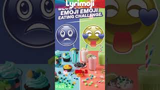 Real Blue vs Green Emoji Eating Challenge Part 2 emojis eatingchallenge eating challenges [upl. by Eilsil]