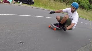 Longboarding Insane Slide Fail [upl. by Rosenkranz]