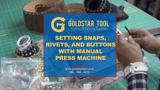 GOLDSTARTOOLCOM Super Heavy Duty Press Machine includes 1 die set [upl. by Chill96]