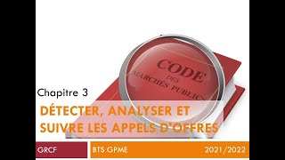 GRCF  3  Détecter analyser et suivre les appels doffres [upl. by Pharaoh]