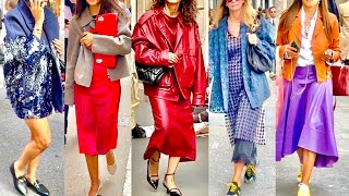 STYLISH FALL 2024 OUTFITS 🇮🇹MILAN STREET FASHION TRENDS 2024 vanityfair voguegermany mfw2024 [upl. by Annaihs]