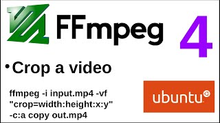 FFMPEG Tutorials  4  Crop a video with FFMPEG command [upl. by Yvaht]