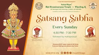 Sunday Satsang Sabha  Vadtal Dham  Shree Swaminarayan Mandir Wheeling [upl. by Nylatsirk]