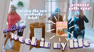 COLLEGE WEEK IN MY LIFE VLOG  northwestern university new starbucks drink opening princess polly [upl. by Noni921]