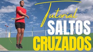 COMO HACER SALTO CRUZADO CON LA CUERDA⚡  💡 APRENDE FACIL A SALTAR LA CUERDA COMO BOXEADOR 🥊 [upl. by Elin]