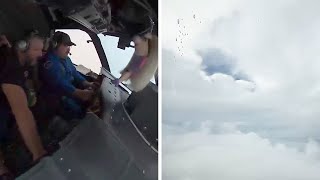 Onboard with Hurricane Hunter pilots flying into Helene ahead of landfall to get crucial data [upl. by Gris905]