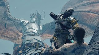 Fighting On Top Of Dragon  God Of War 4k 60FPS Ultra HD Walkthrough Gameplay Part 23 [upl. by Elleirua]