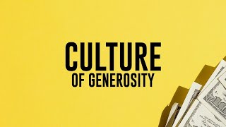 Culture of Generosity  PART 6  Pastor Renelle Johnson [upl. by Ney]