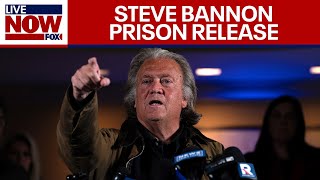 Steve Bannon speaks out after prison sentence quotpolitical prisonerquot [upl. by Aselehc]