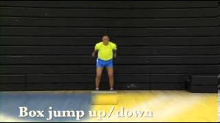 Plyometrics Phase 1 ACL Exercise Box Jump [upl. by Nayar]