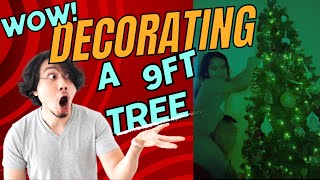 Decorating a 9 ft long tree😃😍 [upl. by Ainniz]