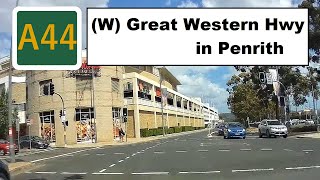 【Sydney drive】 A route44West5 Great Western Hwy in Penrith [upl. by Aical]