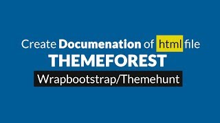 How to Create Documentation of html file for Themeforest bangla [upl. by Mellman]