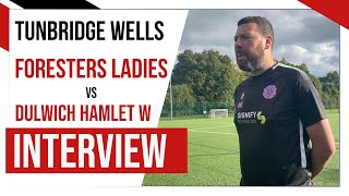 HAMLET INTERVIEWS Ryan Dempsey Interview vs TW Foresters Ladies  Womens FA Cup  11022 [upl. by Leilani857]