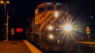 RARE BC Rail leader CN train A434 with BCOL 4644 east at mount Pleasant 11152024 [upl. by Ak676]