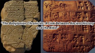 The Babylonian Chronicles A Link Between Ancient History and the Bible [upl. by Thirza326]