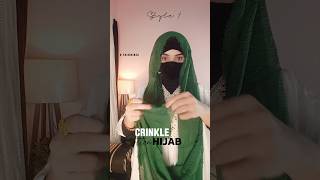 2 Crinkle Cotton Hijab Looks For Beginners 🧕 shorts hijab hijabstyle [upl. by Lalittah]