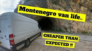 Montenegro is SO CHEAP  First day of VAN LIFE in Podgorica [upl. by Kathy36]