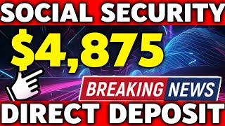 SSA TRANSFERS THE PAYMENTS  4875 DIRECT DEPOSIT  COLLECT BEFORE 10TH  SOCIAL SECURITY SSI amp SSDI [upl. by Yasibit182]