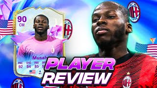 90 FUTURE STARS EVOLUTION MUSAH PLAYER REVIEW  FC 24 Ultimate Team [upl. by Karie]