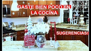 IDEAS PARA DECORAR LA COCINA EN NAVIDAD  COMO DECORAR UNA COCINA PEQUEÑA  DECORACIONES NAVIDEÑAS [upl. by Ainslee]