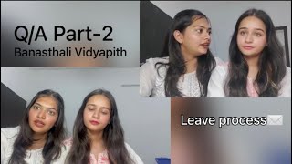 QA video Part2  banasthali vidyapith banasthalividyapith collegelife [upl. by Llevel973]