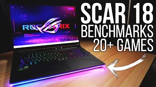 Asus Scar 18 RTX 4090 20 Game Benchmarks Cyberpunk 2077 God Of War Dying Light 2 and more [upl. by Peppi697]