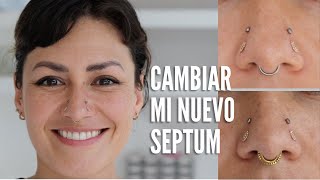 Cambiar mi septum por primera vez vlog [upl. by Coraline]