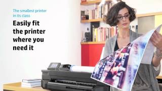 Design Supply HP Designjet T120 ePrinter A1 610mm  24 inch large format CAD printer [upl. by Ares]