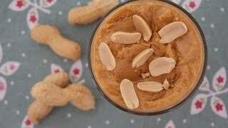 DIY Easy homemade PEANUT BUTTER recipe vegan recipe diary [upl. by Enitsirhc]