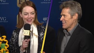 Emma Stone and Willem Dafoe on If They’d Ever Return to SpiderMan Universe Exclusive [upl. by Perlie598]