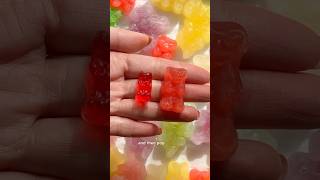 Trying the Frozen Gummy Bear Recipe Hack so you don’t have to 😬 gummybear gummies recipe [upl. by Harli158]