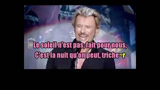 KARAOKÉ Johnny Hallyday Le Pénitencier Live Palais des Sports 2006 Création JP [upl. by Araihc62]