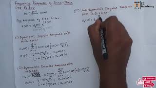 DSP55 Frequency response of linear phase FIR filter in digital signal processing  EC Academy [upl. by Agnes]