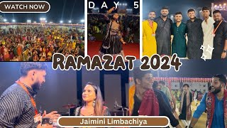 Day 5 Jaimini Limbachiya Ramazat Navratri 2024 Het Purohit  trending garba vloger navratri [upl. by Phail]